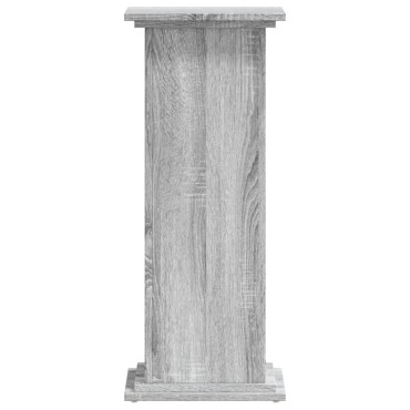 vidaXL Βάσεις Φυτών Γκρι Sonoma 33x33x80 εκ. Επεξεργασμένο Ξύλο