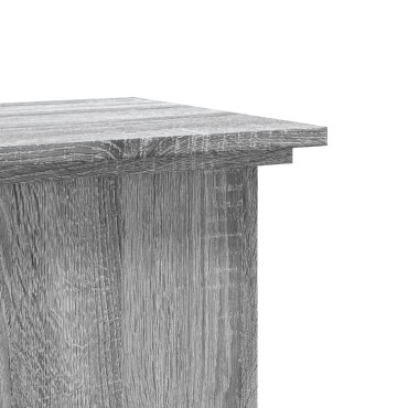 vidaXL Βάσεις Φυτών Γκρι Sonoma 33x33x80 εκ. Επεξεργασμένο Ξύλο