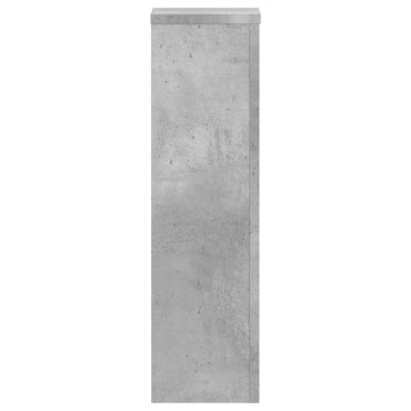 vidaXL Βάσεις Φυτών 2 τεμ. Γκρι Σκυρ. 17x17x60 εκ. Επεξεργασμένο Ξύλο