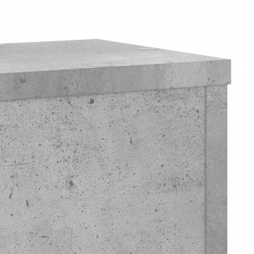 vidaXL Βάσεις Φυτών 2 τεμ. Γκρι Σκυρ. 17x17x60 εκ. Επεξεργασμένο Ξύλο