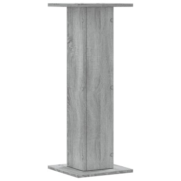 vidaXL Βάσεις Φυτών 2 Τεμ. Γκρι Sonoma 30x30x80 εκ. Επεξεργασμένο Ξύλο