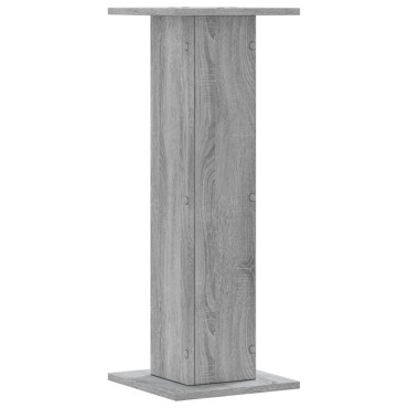 vidaXL Βάσεις Φυτών 2 Τεμ. Γκρι Sonoma 30x30x80 εκ. Επεξεργασμένο Ξύλο