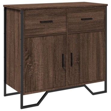 vidaXL Ντουλάπι Καφέ Δρυς 79,5x35,5x74,5cm Επεξεργασμένο Ξύλο 1 τεμ.