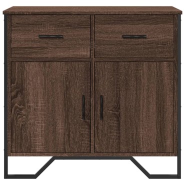 vidaXL Ντουλάπι Καφέ Δρυς 79,5x35,5x74,5cm Επεξεργασμένο Ξύλο 1 τεμ.