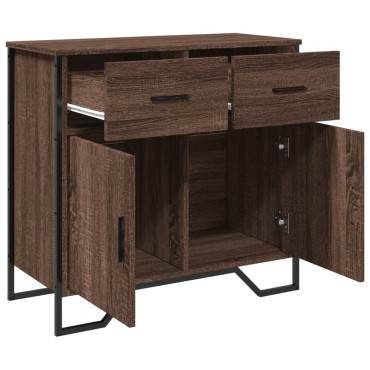 vidaXL Ντουλάπι Καφέ Δρυς 79,5x35,5x74,5cm Επεξεργασμένο Ξύλο 1 τεμ.