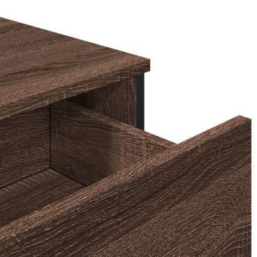vidaXL Ντουλάπι Καφέ Δρυς 79,5x35,5x74,5cm Επεξεργασμένο Ξύλο 1 τεμ.