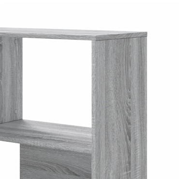 vidaXL Βιβλιοθήκη Γωνιακή 4 Επ. Γκρι Sonoma 85x85x140cm Επεξ. Ξύλο 1 τεμ.