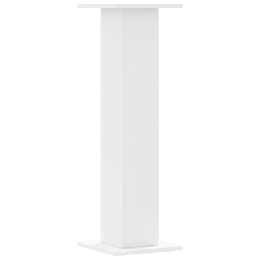 vidaXL Βάσεις Φυτών 2 τεμ. Λευκές 30x30x95 εκ. από Επεξεργασμένο Ξύλο