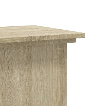 vidaXL Βάσεις Φυτών Sonoma Δρυς 33x33x80εκ. Επεξεργασμένο Ξύλο