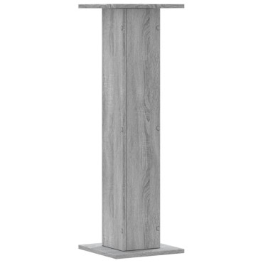 vidaXL Βάσεις Φυτών 2 τεμ. Γκρι Sonoma 30x30x95 εκ. Επεξ. Ξύλο