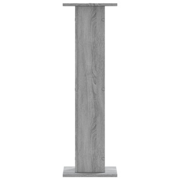 vidaXL Βάσεις Φυτών 2 τεμ. Γκρι Sonoma 30x30x95 εκ. Επεξ. Ξύλο