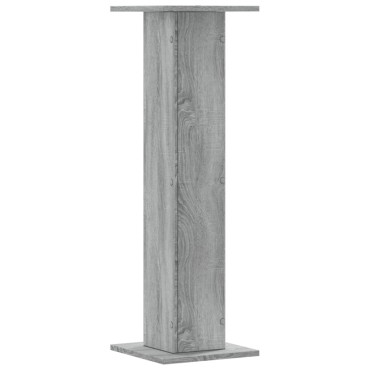 vidaXL Βάσεις Φυτών 2 τεμ. Γκρι Sonoma 30x30x95 εκ. Επεξ. Ξύλο