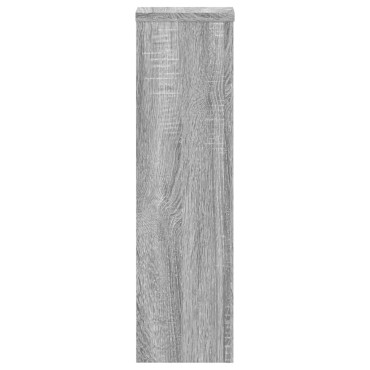 vidaXL Βάσεις Φυτών 2 Τεμ. Γκρι Sonoma 17x17x60 εκ. Επεξεργασμένο Ξύλο