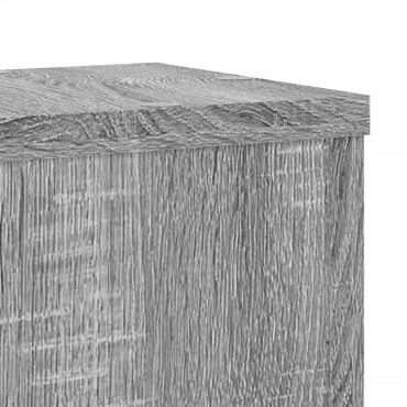 vidaXL Βάσεις Φυτών 2 Τεμ. Γκρι Sonoma 17x17x60 εκ. Επεξεργασμένο Ξύλο