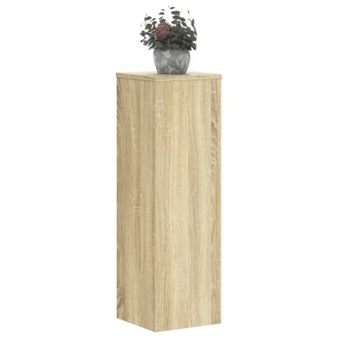vidaXL Βάσεις Φυτών 2 Τεμ. Sonoma Δρυς 25x25x80 εκ. Επεξεργασμένο Ξύλο