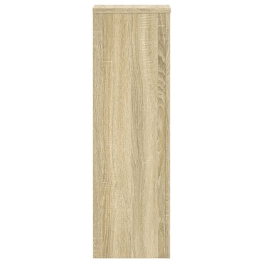 vidaXL Βάσεις Φυτών 2 Τεμ. Sonoma Δρυς 25x25x80 εκ. Επεξεργασμένο Ξύλο