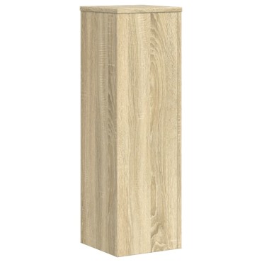vidaXL Βάσεις Φυτών 2 Τεμ. Sonoma Δρυς 25x25x80 εκ. Επεξεργασμένο Ξύλο