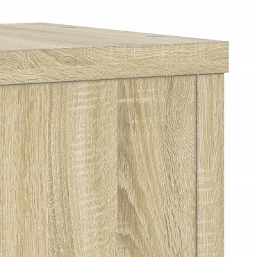 vidaXL Βάσεις Φυτών 2 Τεμ. Sonoma Δρυς 25x25x80 εκ. Επεξεργασμένο Ξύλο