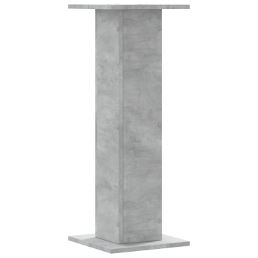 vidaXL Βάσεις Φυτών 2 τεμ. Γκρι Σκυρ. 30x30x80 εκ. Επεξεργασμένο Ξύλο