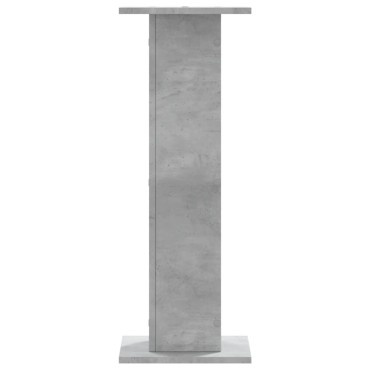 vidaXL Βάσεις Φυτών 2 τεμ. Γκρι Σκυρ. 30x30x80 εκ. Επεξεργασμένο Ξύλο