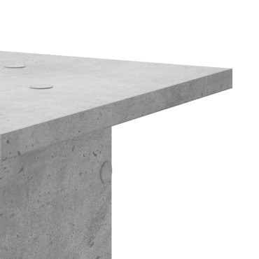 vidaXL Βάσεις Φυτών 2 τεμ. Γκρι Σκυρ. 30x30x80 εκ. Επεξεργασμένο Ξύλο