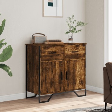 vidaXL Ντουλάπι Καπνιστή Δρυς 79,5x35,5x74,5cm από Επεξεργασμένο Ξύλο 1 τεμ.