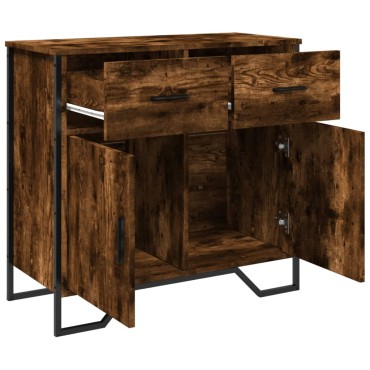 vidaXL Ντουλάπι Καπνιστή Δρυς 79,5x35,5x74,5cm από Επεξεργασμένο Ξύλο 1 τεμ.