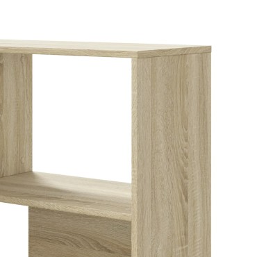 vidaXL Βιβλιοθήκη Γωνιακή 4 Επ. Sonoma Δρυς 85x85x140cm Επεξ. Ξύλο 1 τεμ.
