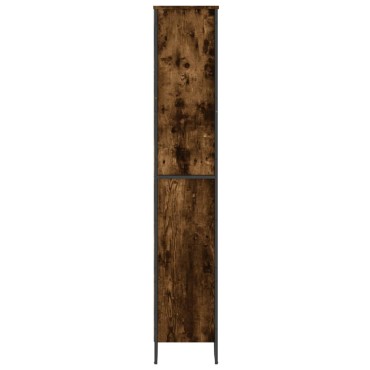 vidaXL Βιβλιοθήκη Καπνιστή Δρυς 80x31x169cm από Επεξεργασμένο Ξύλο 1 τεμ.