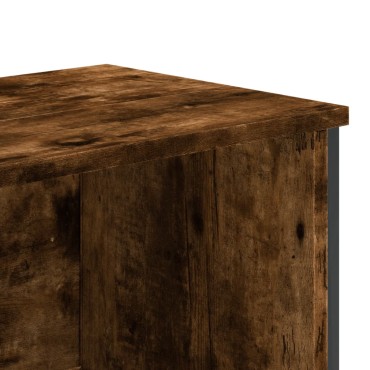 vidaXL Βιβλιοθήκη Καπνιστή Δρυς 80x31x169cm από Επεξεργασμένο Ξύλο 1 τεμ.