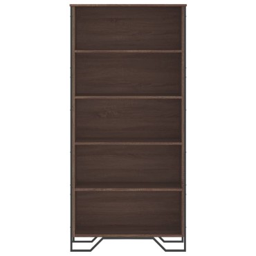 vidaXL Βιβλιοθήκη Καφέ Δρυς 80x31x169cm από Επεξεργασμένο Ξύλο 1 τεμ.