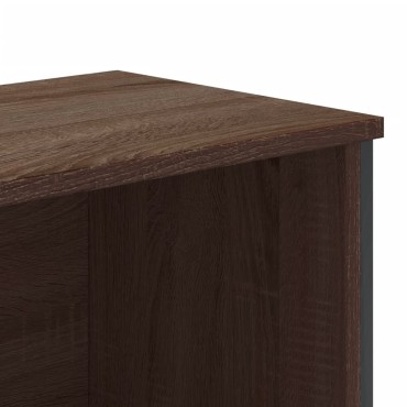 vidaXL Βιβλιοθήκη Καφέ Δρυς 80x31x169cm από Επεξεργασμένο Ξύλο 1 τεμ.