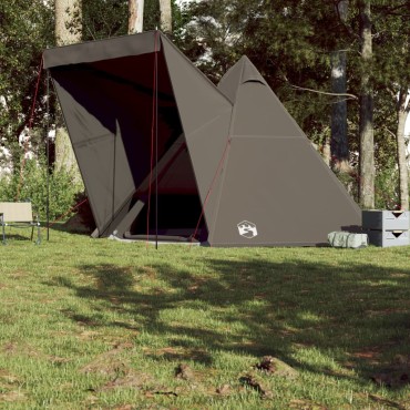 vidaXL Σκηνή Οικογενειακή Tipi 6 Ατόμων Αδιάβροχη Καφέ