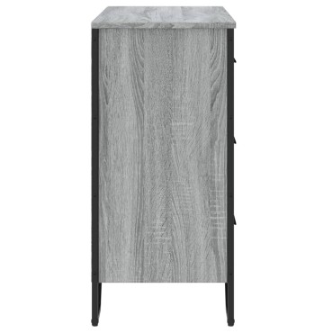 vidaXL Συρταριέρα Γκρι Sonoma 91x35,5x74,5cm από Επεξεργ. Ξύλο 1 τεμ.