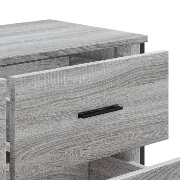 vidaXL Συρταριέρα Γκρι Sonoma 91x35,5x74,5cm από Επεξεργ. Ξύλο 1 τεμ.