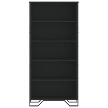 vidaXL Βιβλιοθήκη Μαύρη 80x31x169cm από Επεξεργασμένο Ξύλο 1 τεμ.