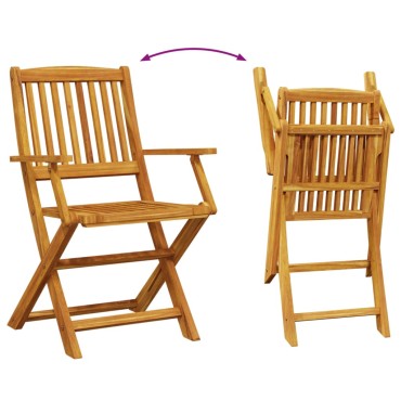 vidaXL Σετ Τραπεζαρίας Κήπου 9 τεμ. 180x90x75cm Μασίφ Ακακία