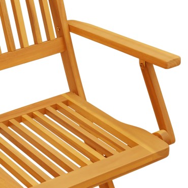 vidaXL Σετ Τραπεζαρίας Κήπου 9 τεμ. 180x90x75cm Μασίφ Ακακία