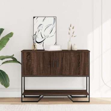 vidaXL Τραπέζι Κονσόλα Καφέ Δρυς 100x35x74,5cm Επεξεργασμένο Ξύλο 1 τεμ.