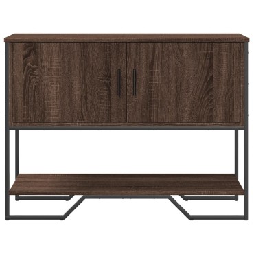 vidaXL Τραπέζι Κονσόλα Καφέ Δρυς 100x35x74,5cm Επεξεργασμένο Ξύλο 1 τεμ.