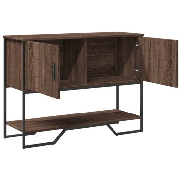 vidaXL Τραπέζι Κονσόλα Καφέ Δρυς 100x35x74,5cm Επεξεργασμένο Ξύλο 1 τεμ.