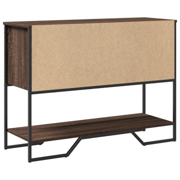 vidaXL Τραπέζι Κονσόλα Καφέ Δρυς 100x35x74,5cm Επεξεργασμένο Ξύλο 1 τεμ.