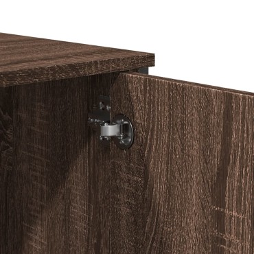 vidaXL Τραπέζι Κονσόλα Καφέ Δρυς 100x35x74,5cm Επεξεργασμένο Ξύλο 1 τεμ.