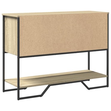 vidaXL Τραπέζι Κονσόλα Sonoma Δρυς 100x35x74,5cm Επεξεργασμένο Ξύλο 1 τεμ.