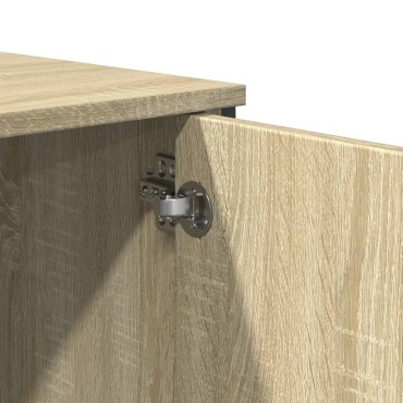 vidaXL Τραπέζι Κονσόλα Sonoma Δρυς 100x35x74,5cm Επεξεργασμένο Ξύλο 1 τεμ.