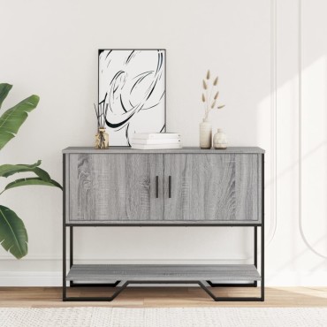vidaXL Τραπέζι Κονσόλα Γκρι Sonoma 100x35x74,5cm Επεξεργασμένο Ξύλο 1 τεμ.