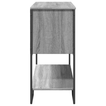 vidaXL Τραπέζι Κονσόλα Γκρι Sonoma 100x35x74,5cm Επεξεργασμένο Ξύλο 1 τεμ.