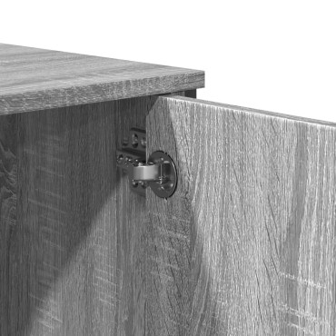 vidaXL Τραπέζι Κονσόλα Γκρι Sonoma 100x35x74,5cm Επεξεργασμένο Ξύλο 1 τεμ.