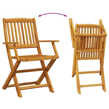 vidaXL Σετ Τραπεζαρίας Κήπου 7 τεμ. 180x90x75cm Μασίφ Ακακία