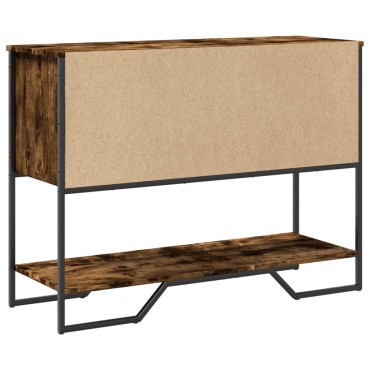 vidaXL Τραπέζι Κονσόλα Καπνιστή Δρυς 100x35x74,5cm Επεξεργασμένο Ξύλο 1 τεμ.